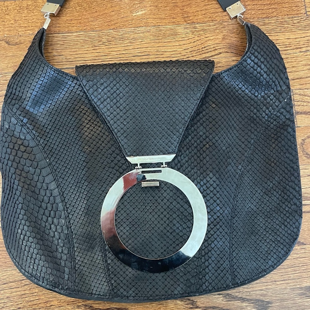 Devi Kroell Black Python Hobo Bag - image 4